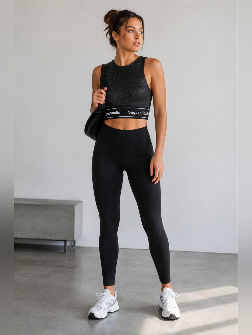 Sagaza Studio x Trendyol Sparkly Knitted Bustier Cropped Tank Top Women's US 2